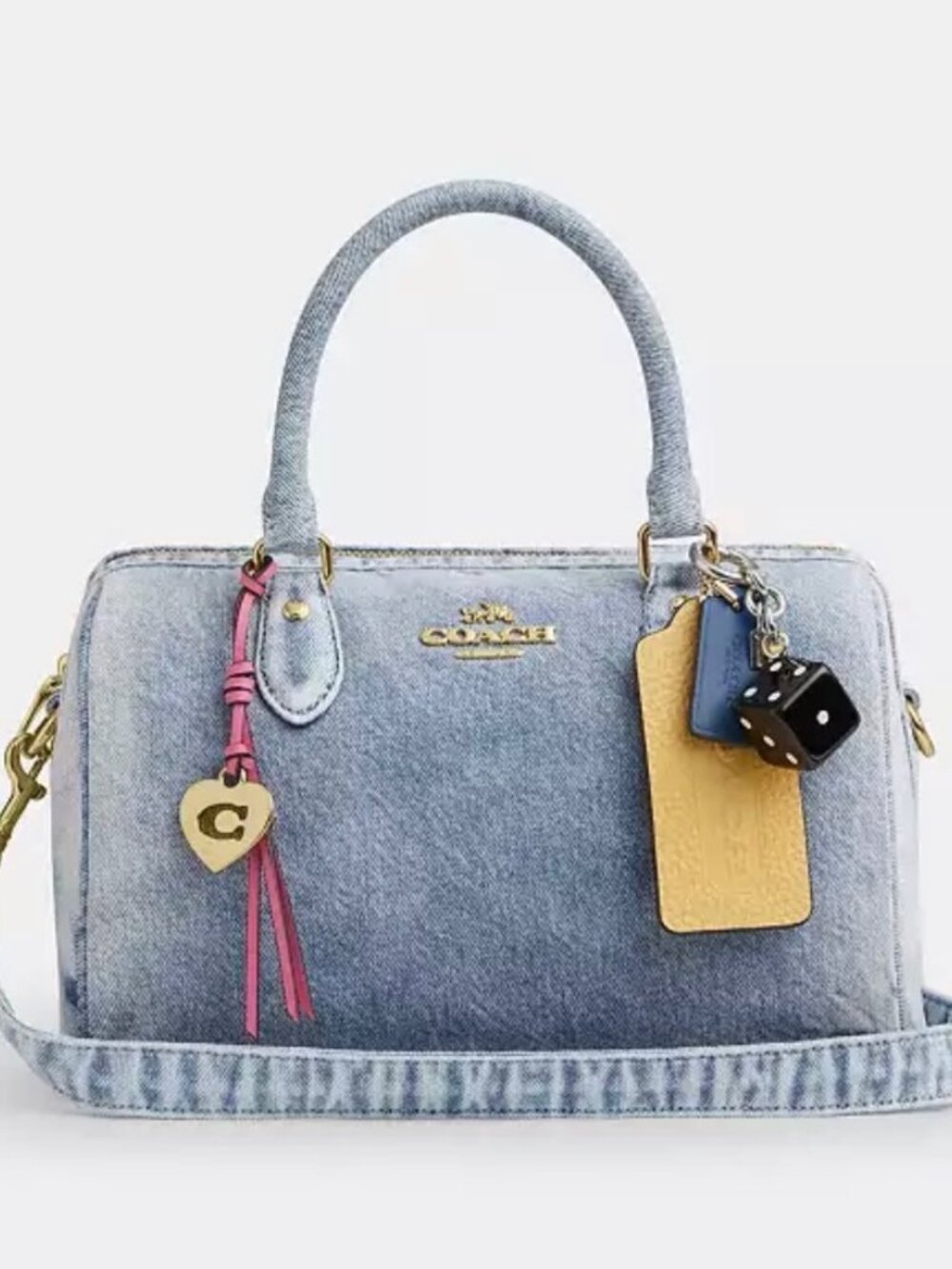 COACH DENIM ROWAN - medium bag/purse - Picture 3 of 4